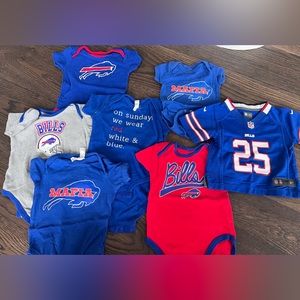 BUNDLE - Buffalo Bills baby onesies